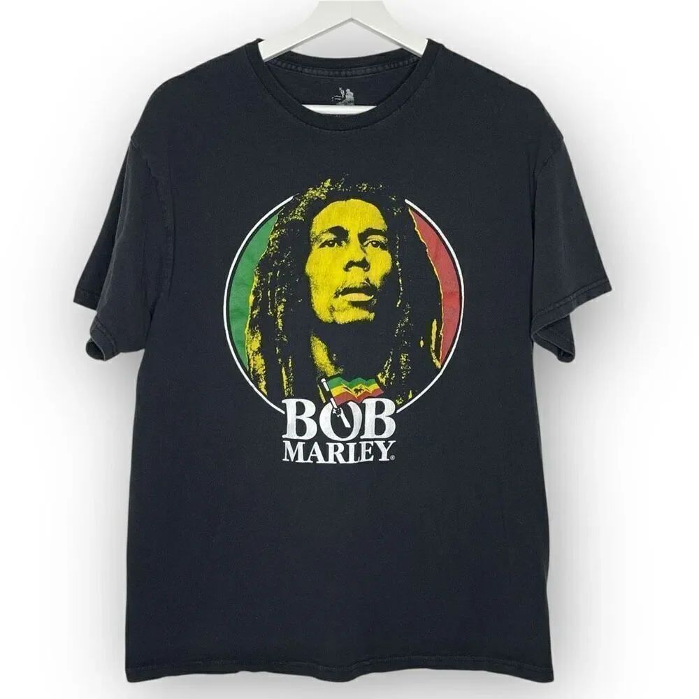 Zion Rootswear Bob Marley Tshirt Tee Portrait Face Graphic Unisex Size Large